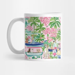 Summer outing, preppy seamless pattern Mug